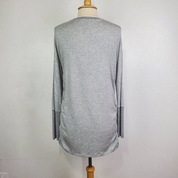 Athleta Drishti Modal Ruched Long Sleeve Sweatshirt Tunic Top Size M - Picture 9 of 16